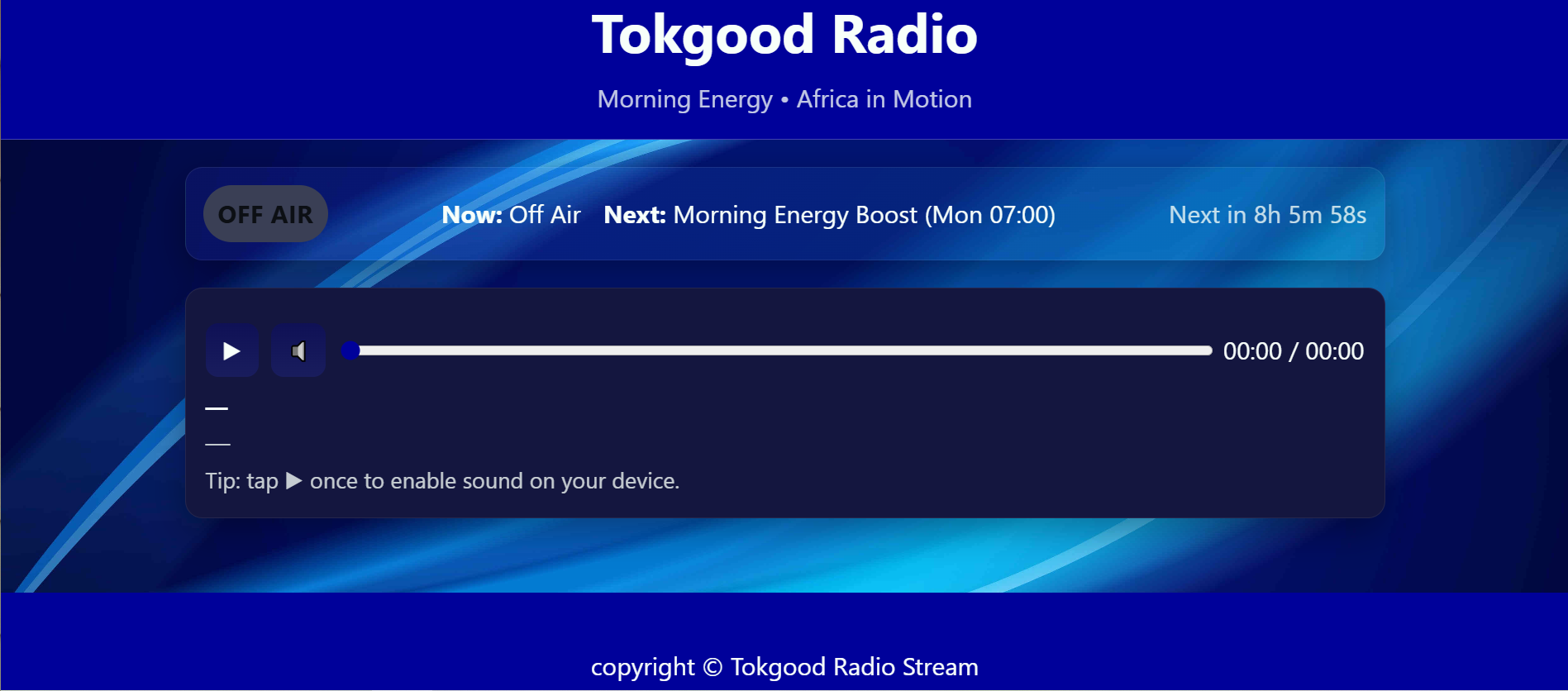 Click to visit Tokgood Radio